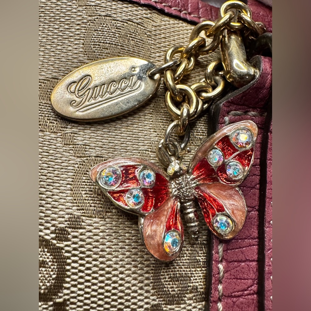 Gucci Jolicuer Tote bag with butterfly charm with COA - Picture 5 of 16